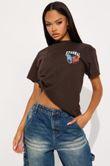 Eternal Butterfly Tee  - Dark Brown