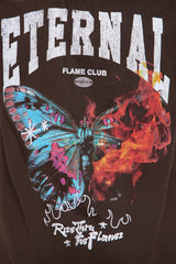 Eternal Butterfly Tee  - Dark Brown