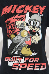 Mickey Racing Washed Tee - Black