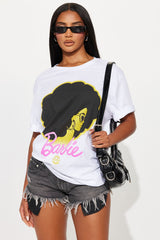 Barbie Gold Era x Cross Colours Oversized Tee - White