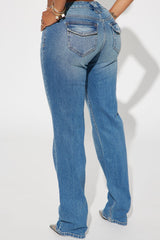 Sicily Straight Leg Jeans - Medium Wash