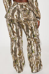 Sneak Attack Non Stretch Camo Cargo Jean - Taupe/combo