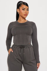 Weekend Moment Pant Set - Charcoal
