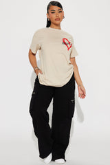 Mi Amor Graphic Tshirt - Taupe