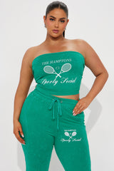 The Hamptons Sporty Tube Top - Green