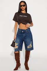 Plot Twist Tee - Dark Brown