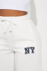 Upper East Side New York Wide Leg Pant - White