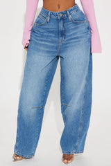 Making Plans  Taper Leg Jeans - Medium Wash