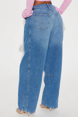 Making Plans  Taper Leg Jeans - Medium Wash