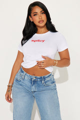Spicy Mami Graphic Tee - White