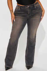 Sahara Tinted Stretch Bootcut Jeans - Dark Wash