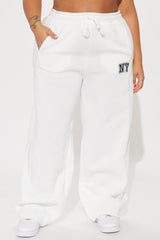 Upper East Side New York Wide Leg Pant - White