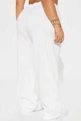 Upper East Side New York Wide Leg Pant - White