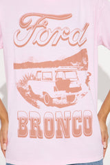 Ford Bronco Desert Drive Washed Tee - Pink
