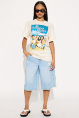 Laguna Beach Oversized Tee - Natural