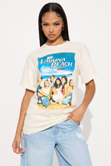 Laguna Beach Oversized Tee - Natural