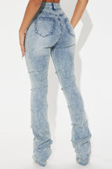 Tall See Me High Rise Stacked Straight Leg Jeans - Vintage Wash