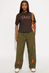 Free Love Multi Hit Oversized Tee - Brown