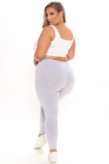 Kim Basic Legging - Heather Grey