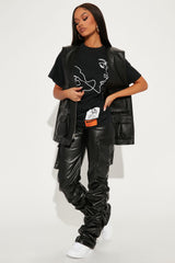 Twin Flame Graphic T-Shirt - Black