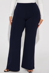 Victoria High Waisted Dress Pants - Navy