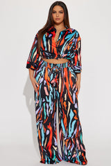 Full Of Color Pant Set - Multi Color