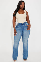 Winnie Stretch Bootcut Jeans - Medium Wash