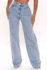 Winona 90's Wide Leg Jeans - Medium Blue Wash