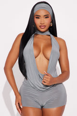 The Main Attraction 3 Piece Halter Short Set - Sage