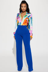 Tall Victoria High Waisted Dress Pants - Royal