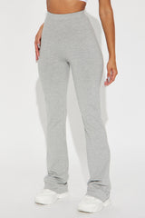 Adriana Flare Pant - Heather Grey