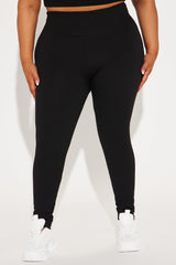 Francine Seamless Ribbed Legging - Black