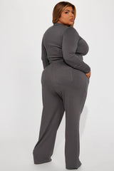 Weekend Moment Pant Set - Charcoal