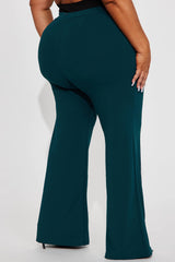 Petite Victoria High Waisted Dress Pants - Hunter Green