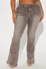Try Harder Flare Pant - Chocolate