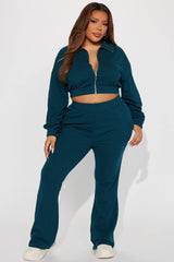 Give It Away Lounge Flare Pant - Hunter
