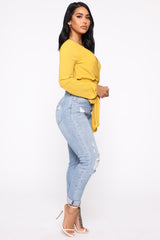 Keep Coming Back Boyfriend Jeans - Light Blue Wash