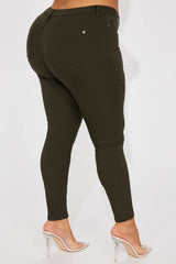 Hyperstretch Skinny Pants - Olive