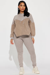 Yazmine Vintage Wash Legging Set - Taupe