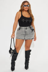 Crossed Your Mind Bodysuit - Black