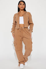 Blair Thermal Pant Set - Brown