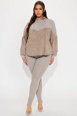 Yazmine Vintage Wash Legging Set - Taupe