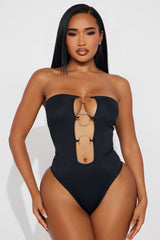 Sasha Ring Bodysuit And Midi Skirt Set - Black