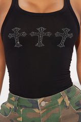Crossed Your Mind Bodysuit - Black