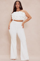 Anna Rose Pant Set - White