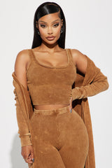 Mallory Mineral Wash 3 Piece Pant Set - Mocha