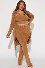Mallory Mineral Wash 3 Piece Pant Set - Mocha