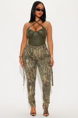 Day N Night Cargo Skinny Pant - Green/combo
