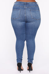 Luxe High Waist Skinny Jeans - Medium