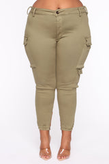 Kalley Cargo Pants - Olive